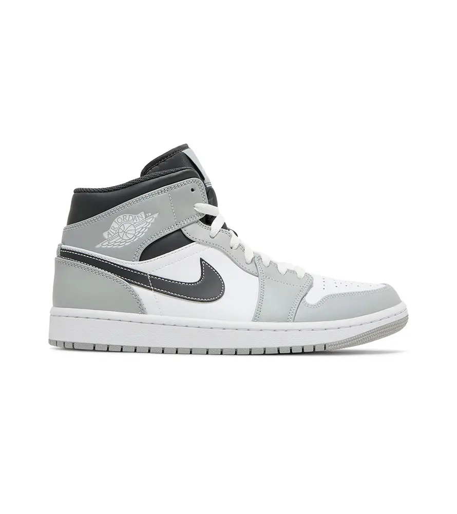 Кросівки чоловічі Jordan 1 Mid White/Grey