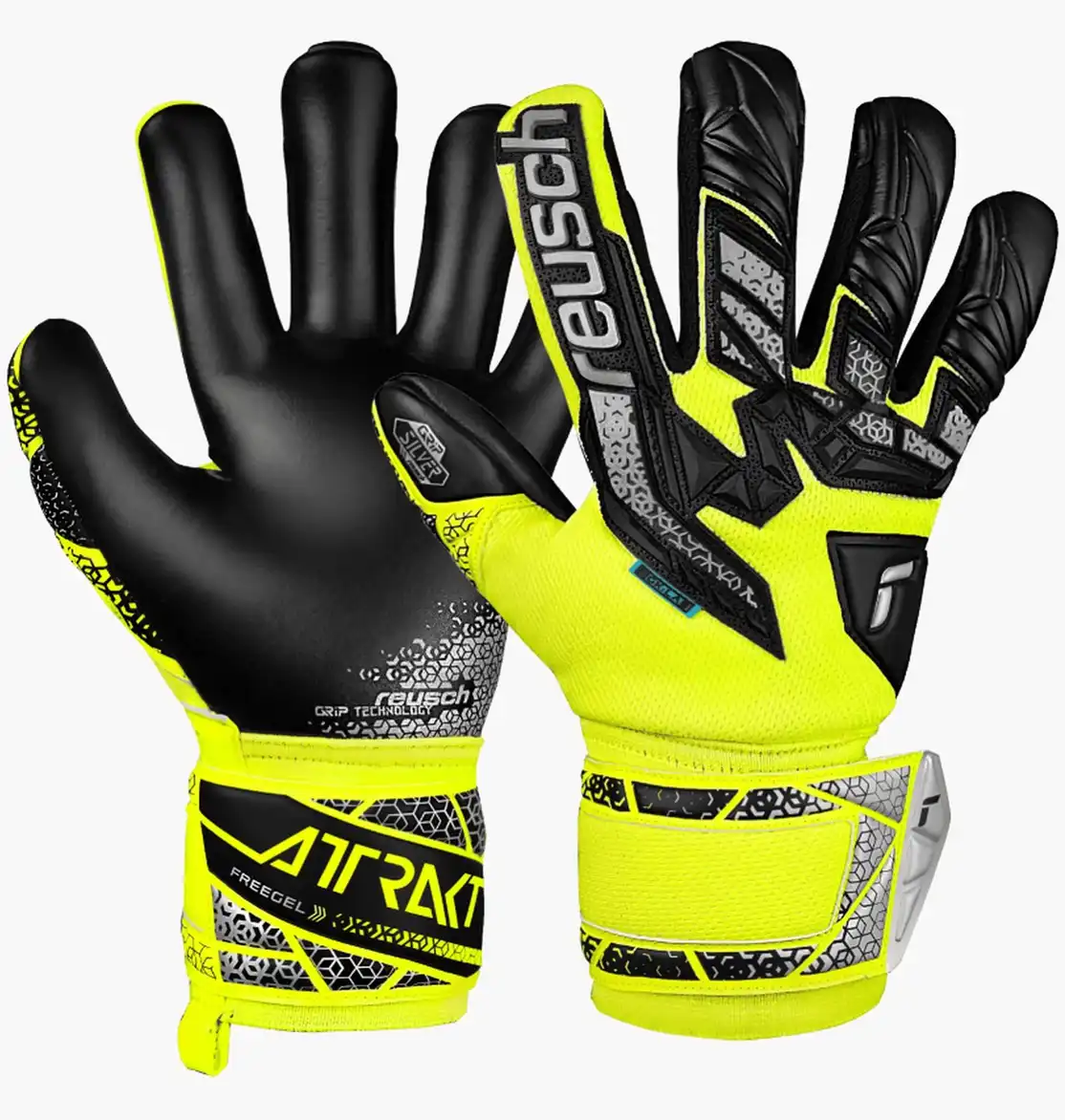 Футбольные перчатки унисекс Reusch Attrakt Freegel Silver Junior