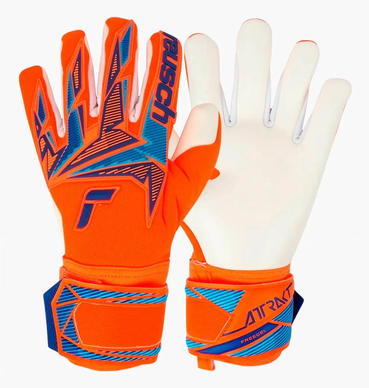 Футбольные перчатки унисекс Reusch Attrakt Freegel Advance Red/Blue