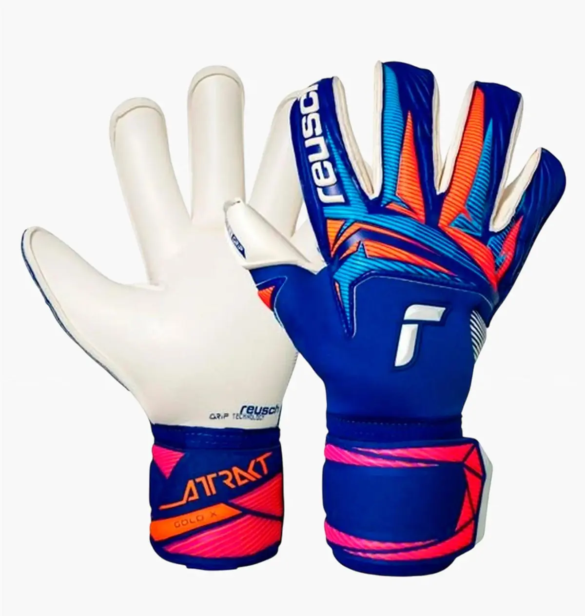 Футбольные перчатки унисекс Reusch Attrakt Gold X Nc Gravity Multi