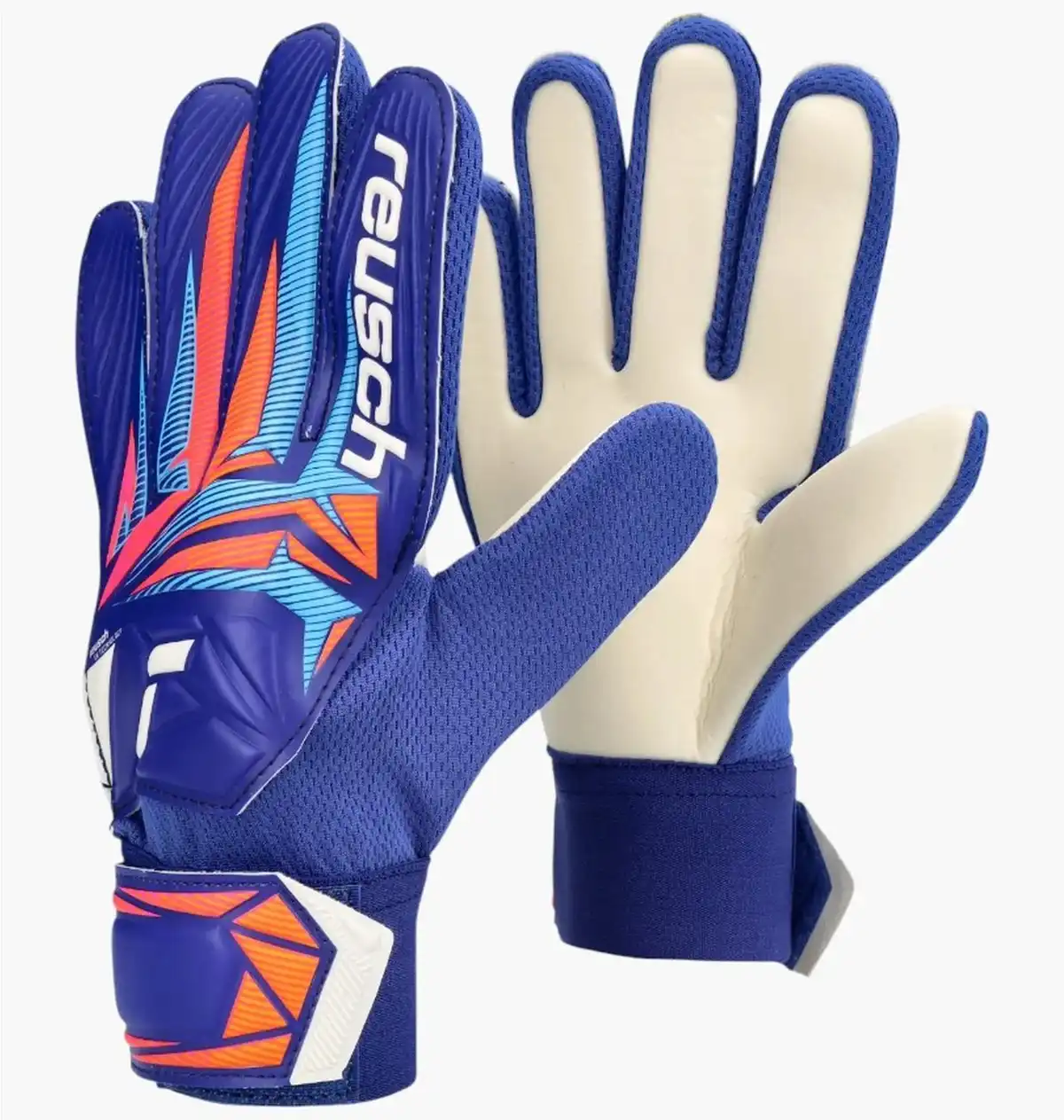 Футбольні рукавиці дитячі Reusch Attrakt Starter Solid Blue/Orange