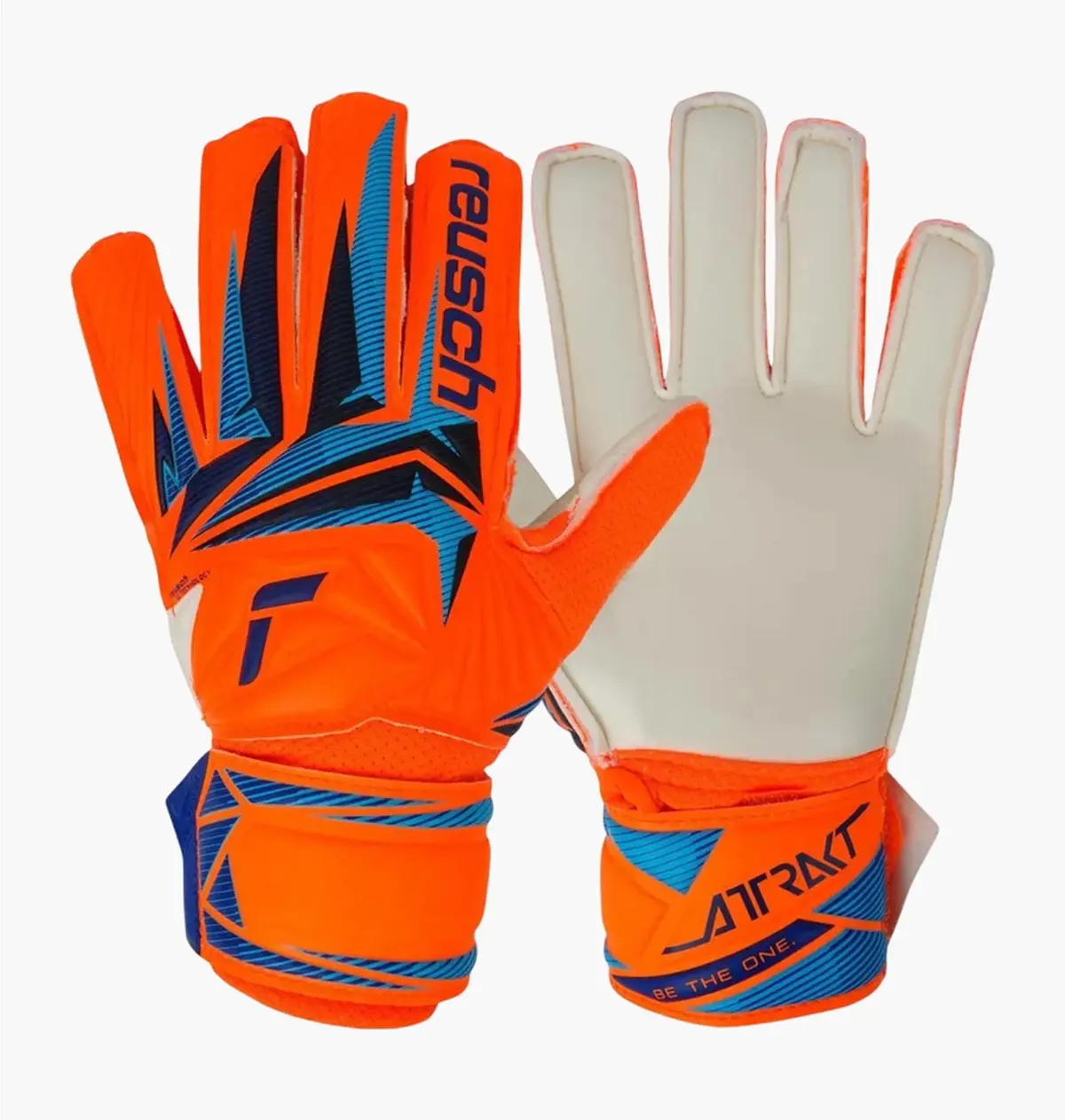 Футбольні рукавиці дитячі Reusch Attrakt Solid Orange