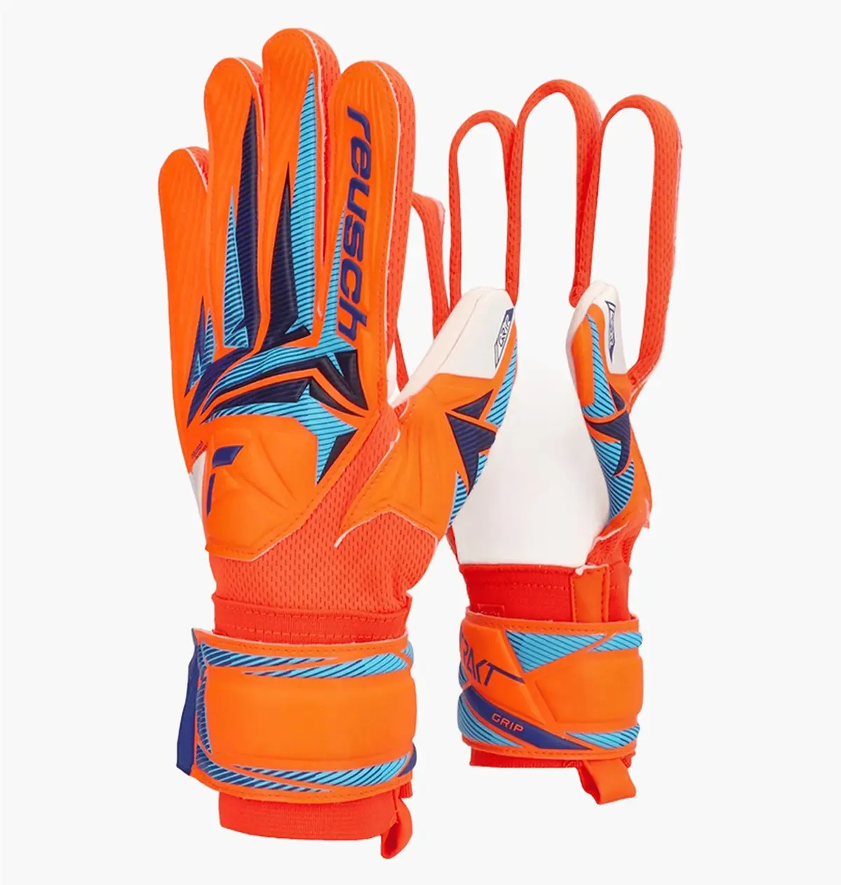 Футбольні рукавиці дитячі Reush Reusch Attrakt Grip Orange/White