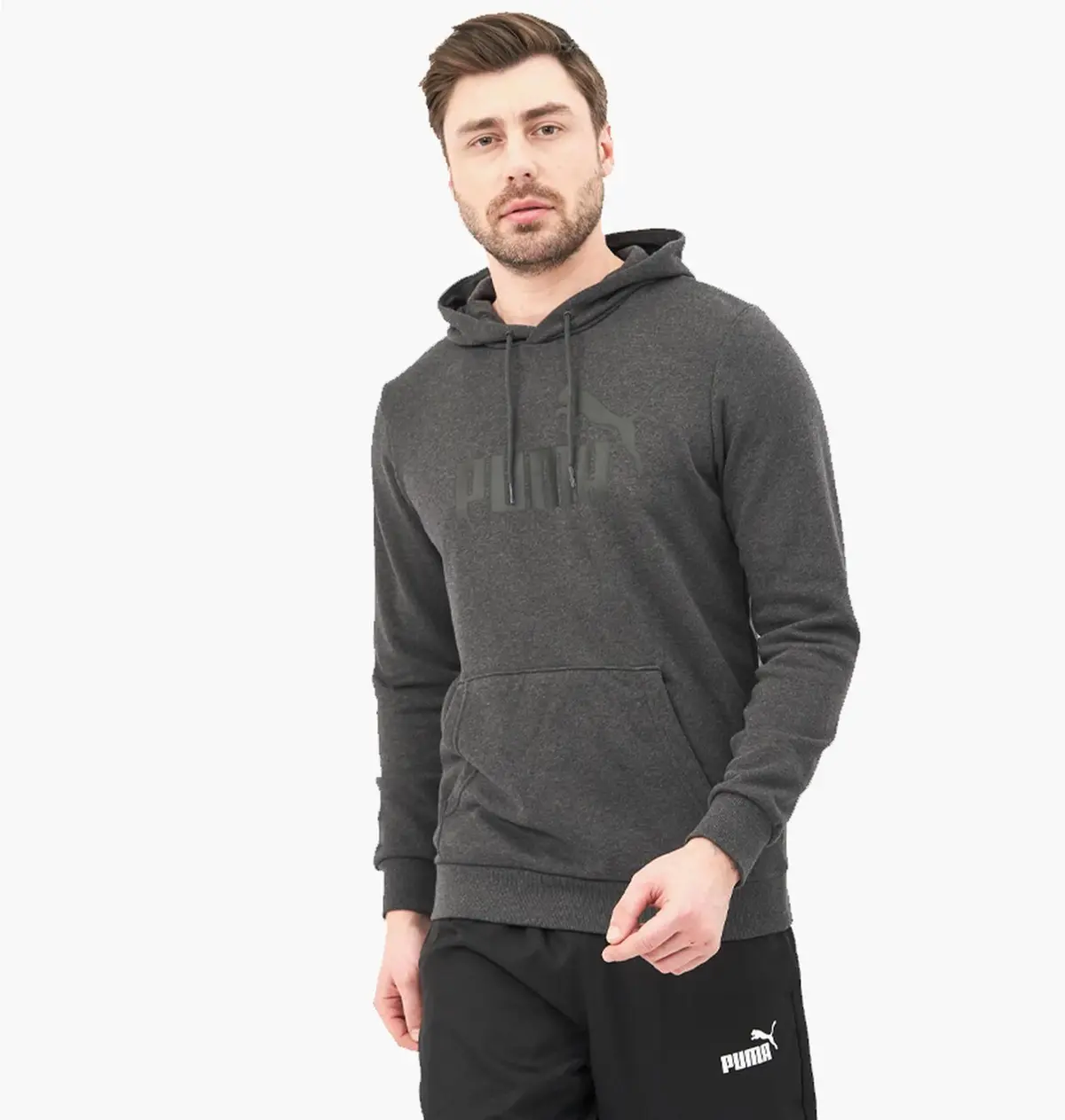 Кофта чоловіча Puma Ess Big Logo Hoodie Grey 58668807