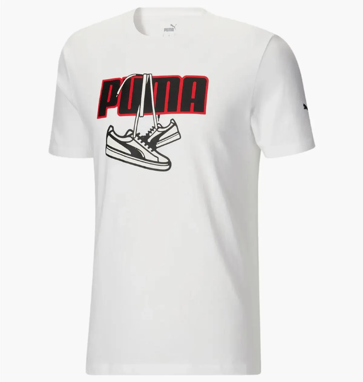 Футболка мужская Puma Футболка Чоловіча Puma Sneaker Hang Tee White 589770-02