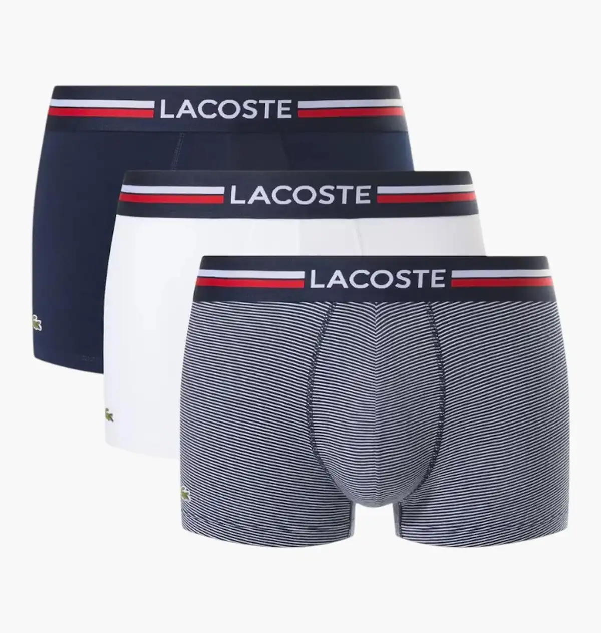 Труси чоловічі Lacoste Microfiber Trunks Blue/White