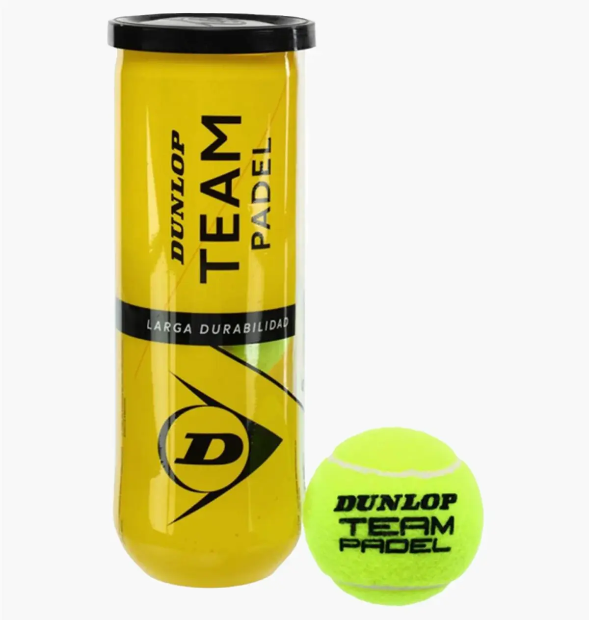 Тенісний м'яч Dunlop Team Padel 3Pet Yellow