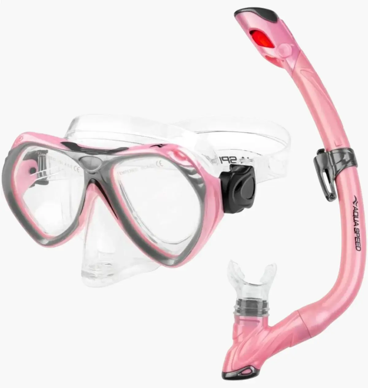 Набір маска та трубка для плавання Aqua Speed Aura + Evo 9948 Pink