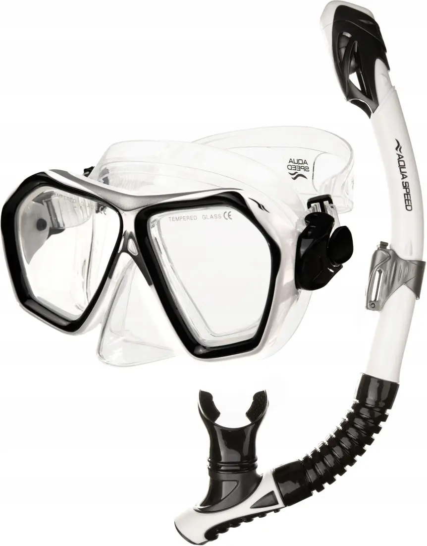 Набір маска та трубка для плавання Aqua Speed Blaze + Borneo 60317