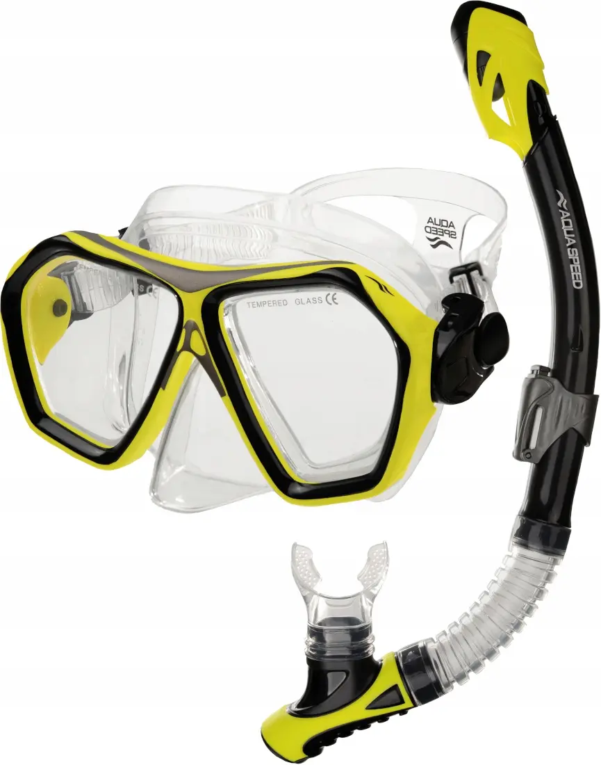 Набір маска та трубка для плавання Aqua Speed Blaze + Borneo 60320