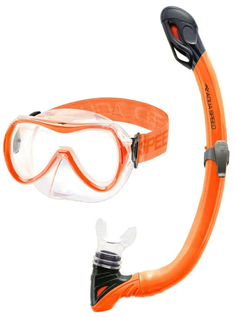 Набір маска та трубка для плавання Aqua Speed Alize Fs + Samos 61090