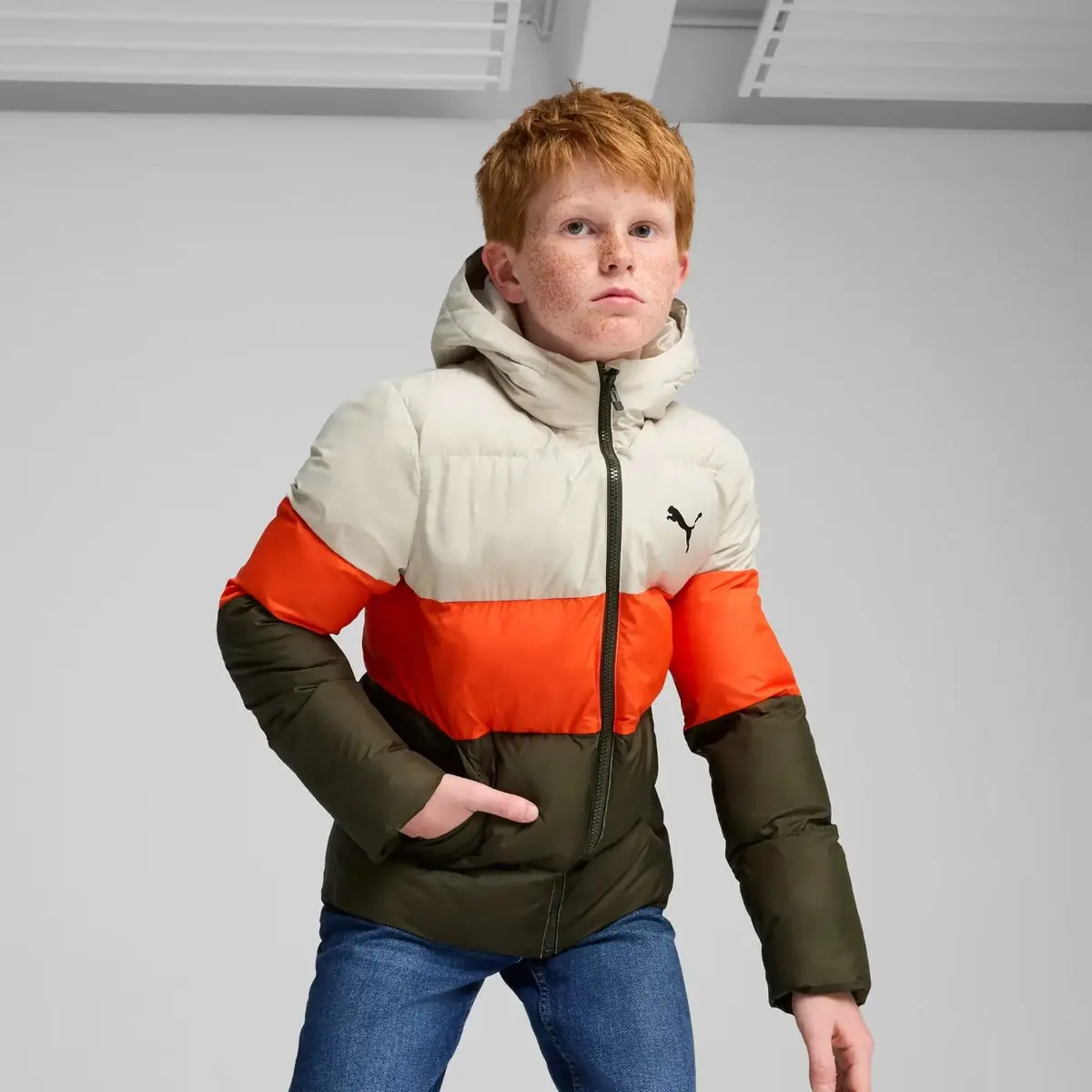 Куртка дитяча Puma Poly Hooded Puffer