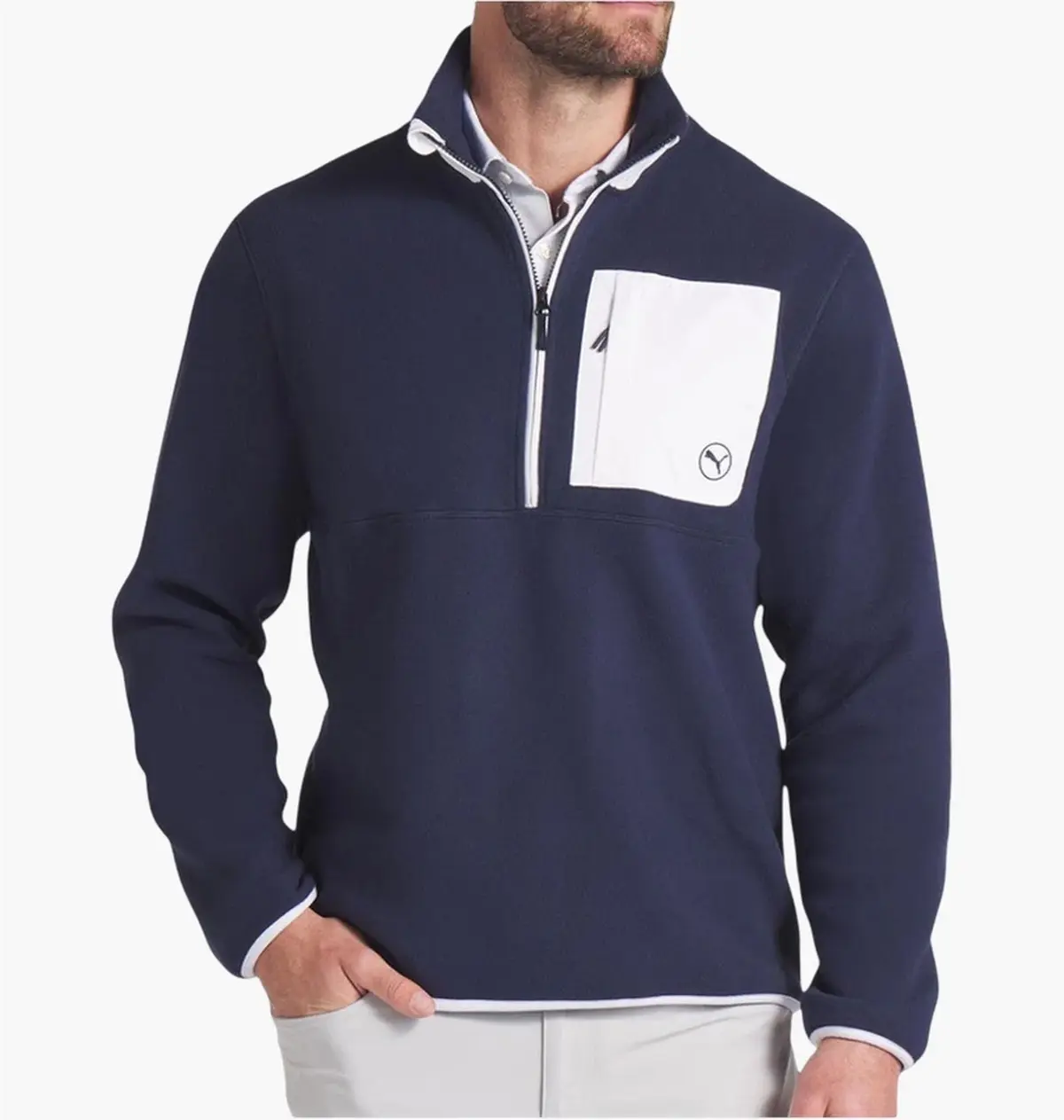 Кофта чоловіча Puma Golf Fleece Quarter-Zip Blue