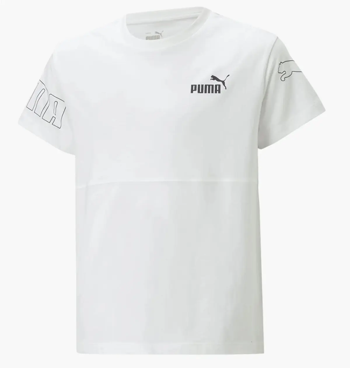 Футболка підліткова Puma Power Colour Block Tee Youth White