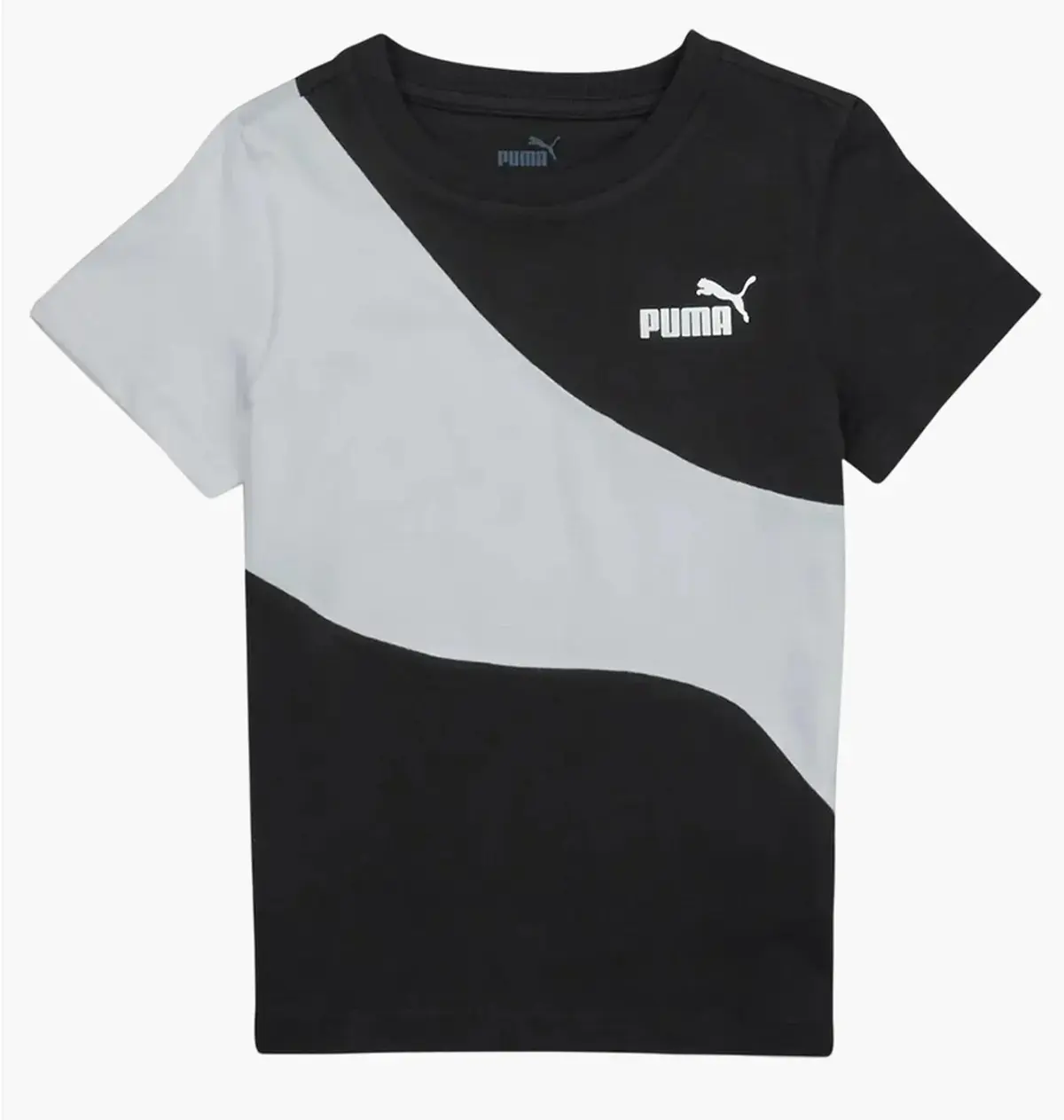 Футболка подростковая Puma Power Cat Tee Black/White
