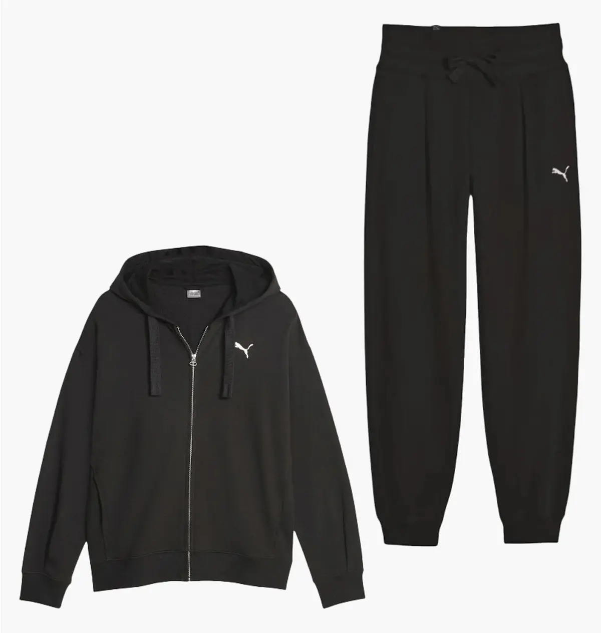 Спортивный костюм женской Puma Her Full-Zip Hoodie Tr High Waist Pants Black