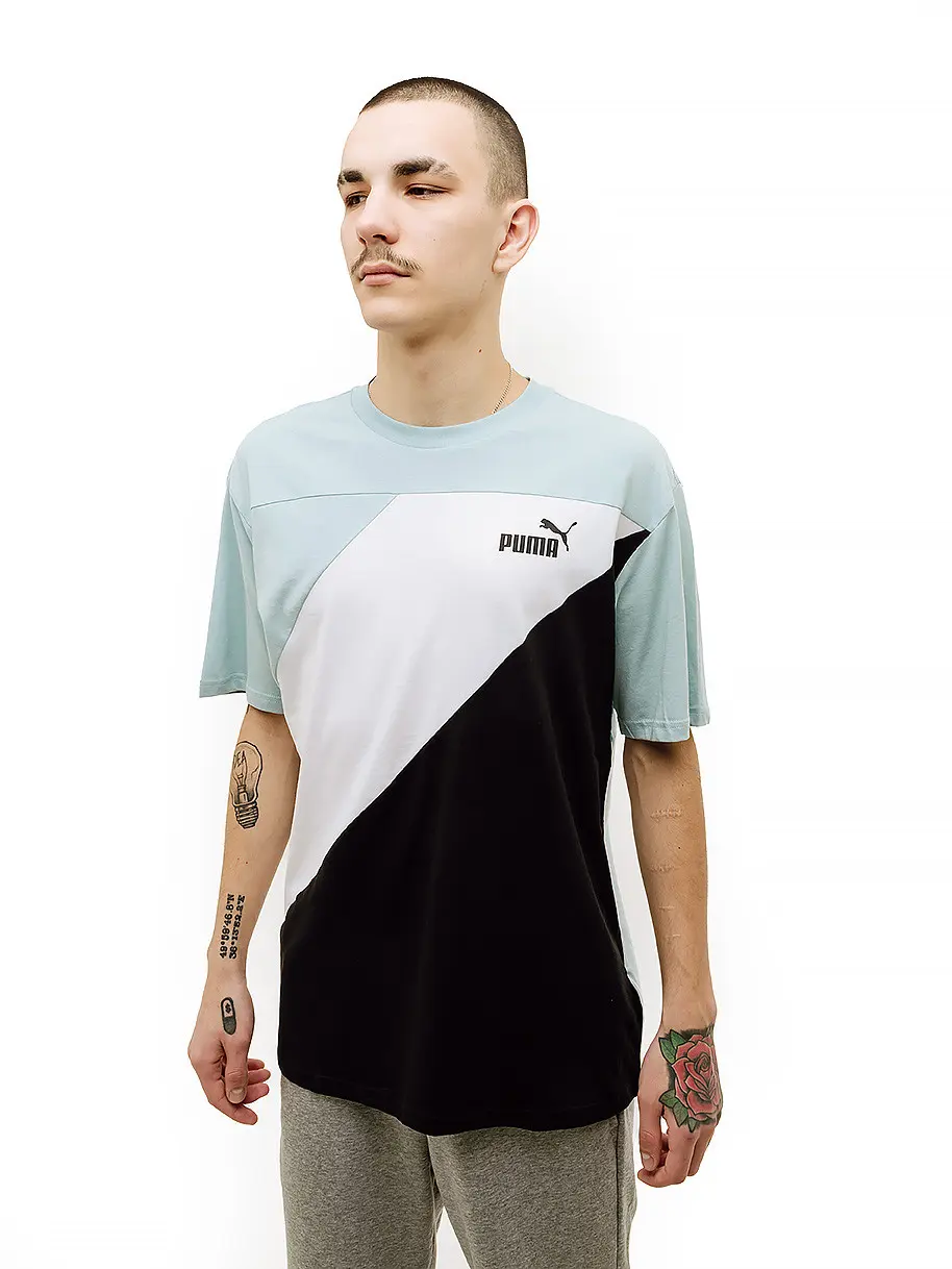 Футболка мужская Puma Power Colorblock Tee