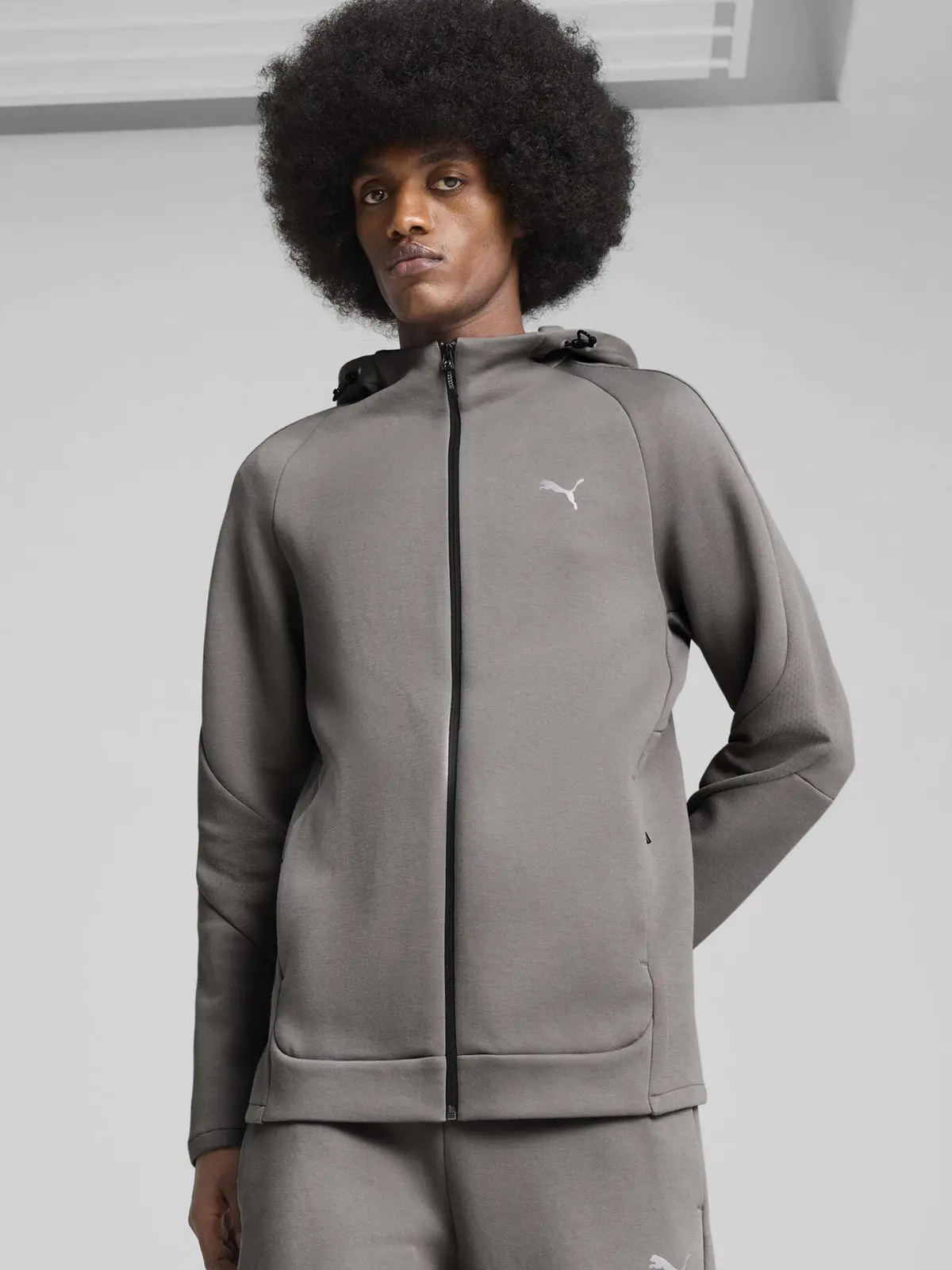 Кофта мужская Puma Evostripe Full-Zip Hoodie Dk
