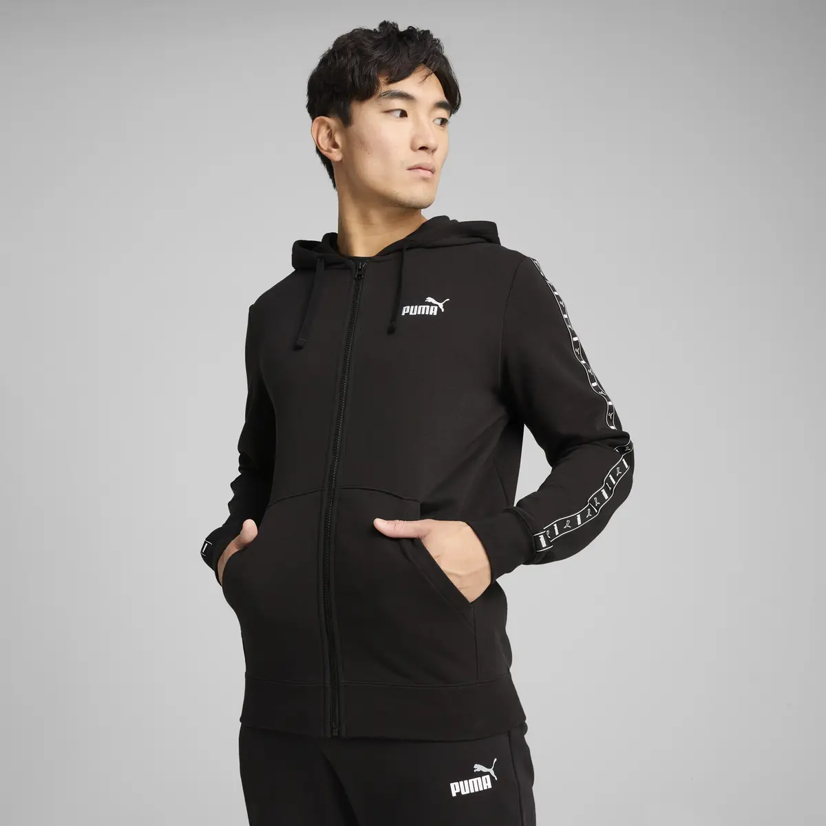 Кофта мужская Puma Ess Tape Full-Zip Hoodie