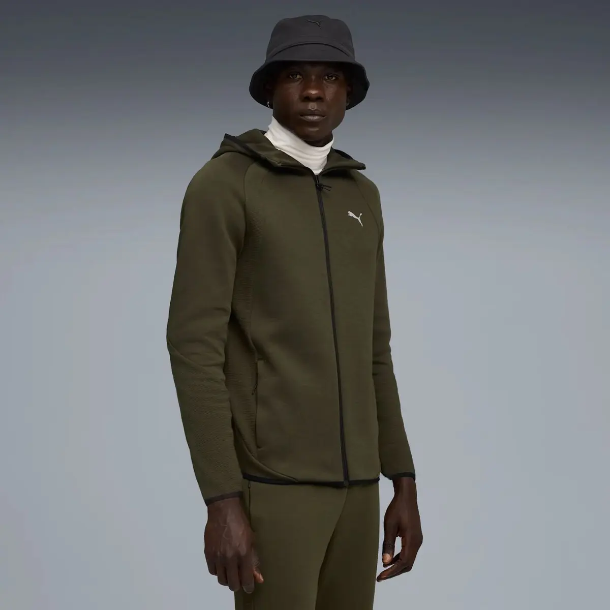Кофта унисекс Puma Evostripe Fz Hoodie Dk