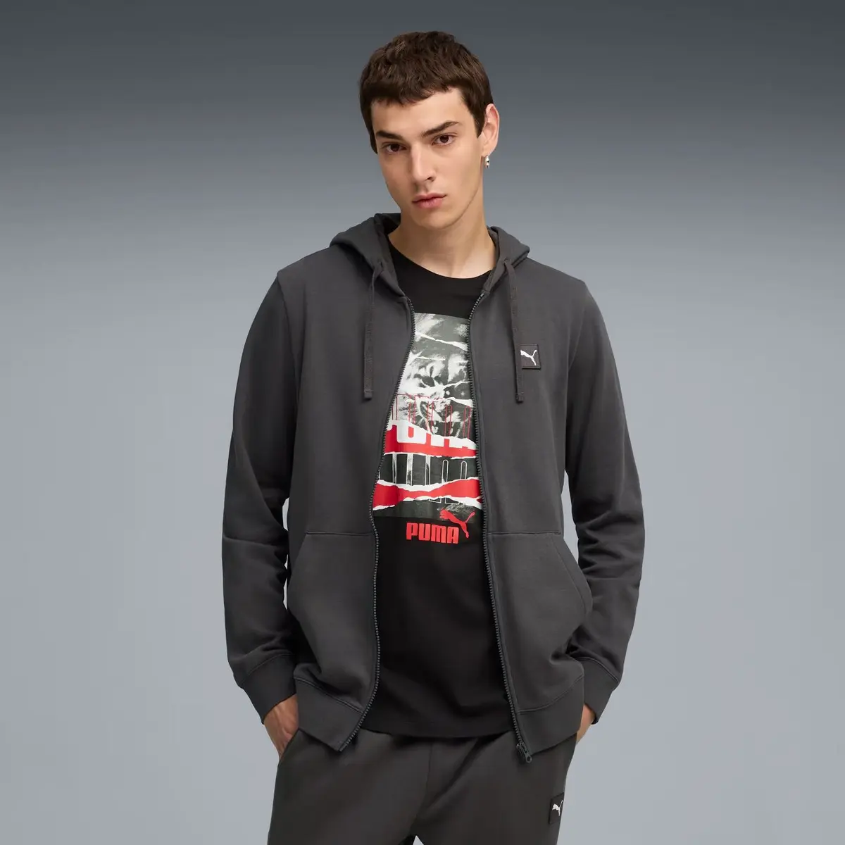 Кофта унисекс Puma Ess Elevated Fz Hoodie Fl