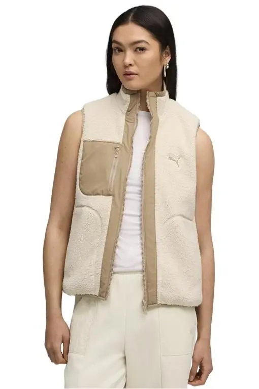 Жилетка женская Puma Reversible Sherpa Vest Alpine Snow