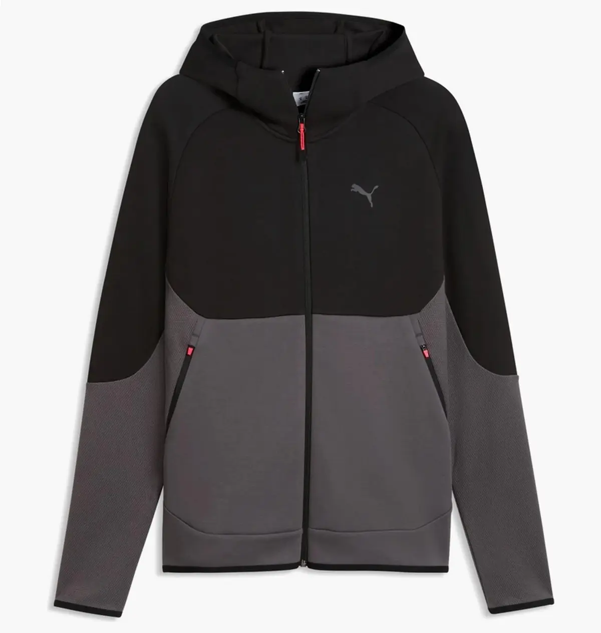 Кофта чоловіча Puma Tech Elevated Slim Full-Zip Grey/Black