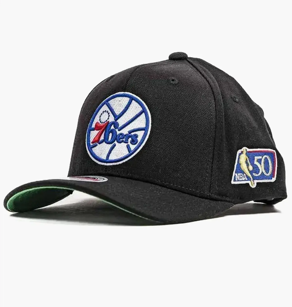 Кепка Mitchell & Ness Nba Philadelphia 76Ers 50Th Anniversary Patch 110 Snapback