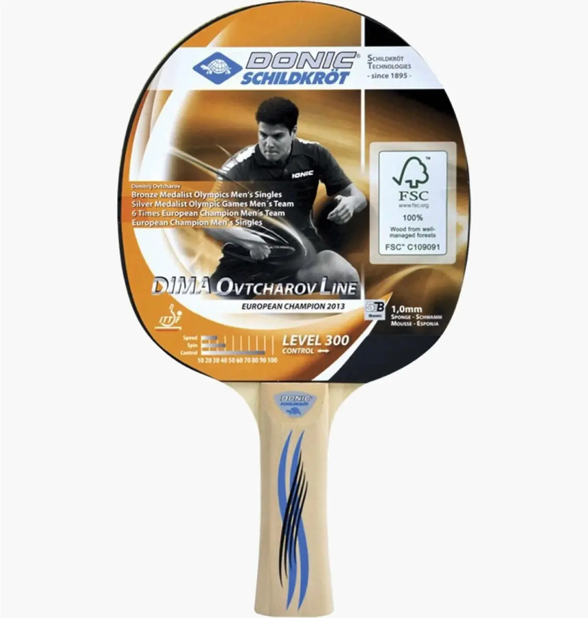 Ракетка для настільного тенісу Donic Ovtcharov 300 Fsc