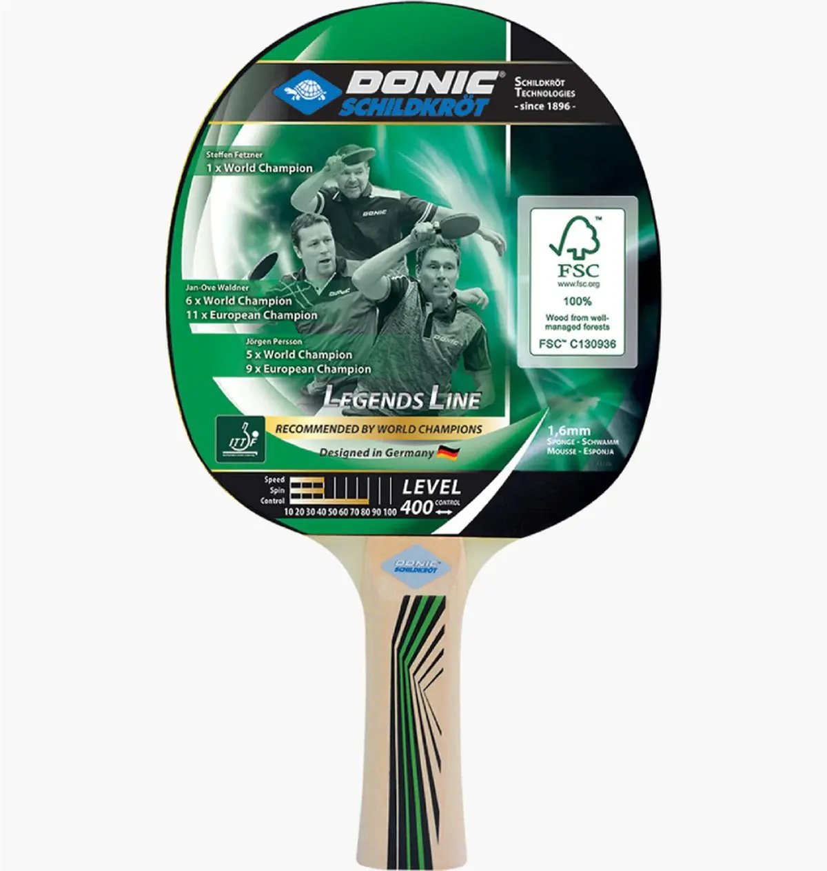 Ракетка для настільного тенісу Donic Legends 400 Fsc