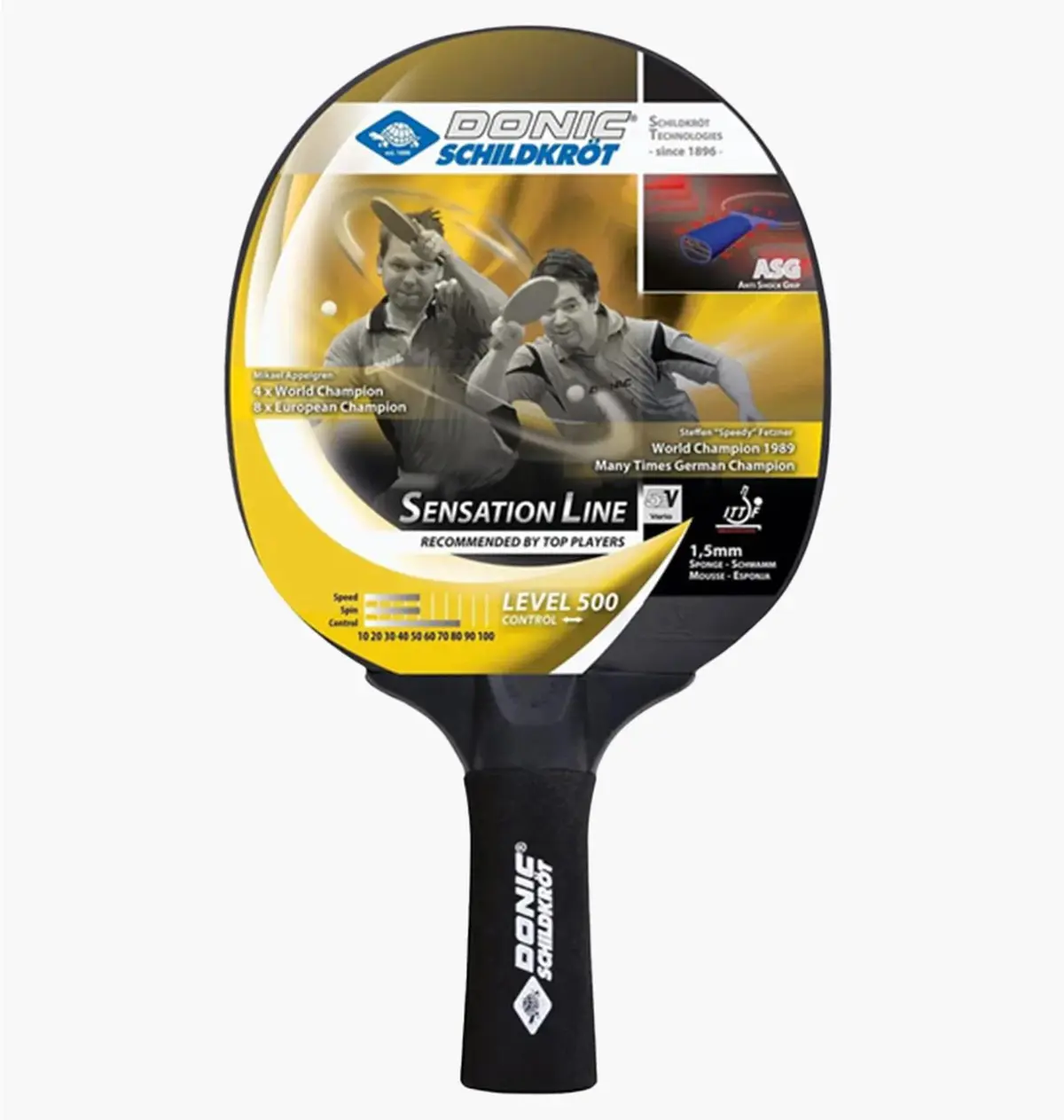 Ракетка для настільного тенісу Donic Sensation 500 Black/Red