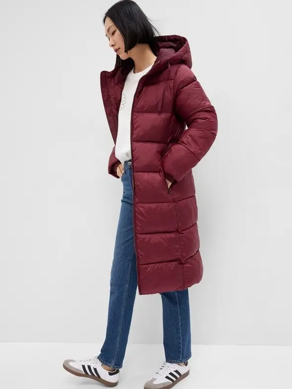 Куртка женская Gap Maxi Logo Puffer Shine Coat