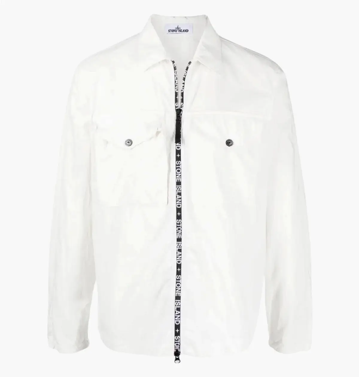 Футболка чоловіча Stone Island Double Pocket Zip Overshirt White