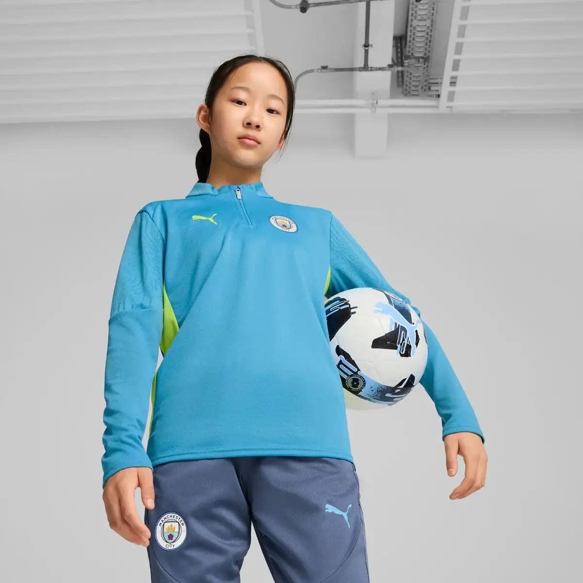 Светр дитячий Puma Mcfc Training 1/4 Zip Top Jr