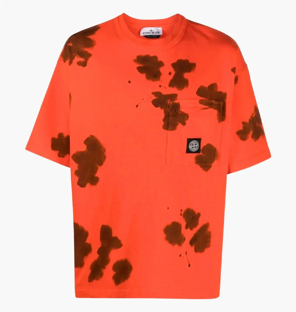 Футболка чоловіча Stone Island Hand Colouring Camouflage Red