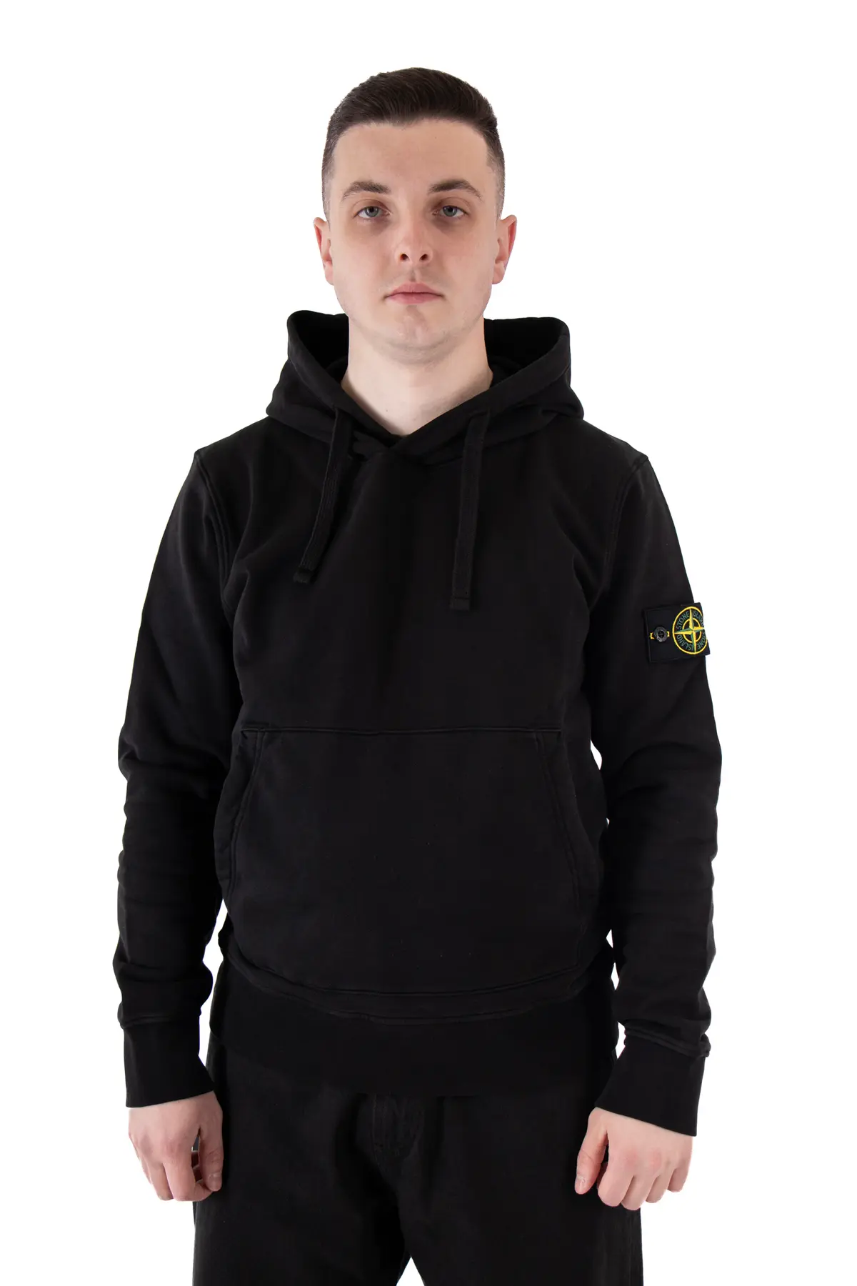 Кофта чоловіча Stone Island Stone Island Logo Patch Hoodie чорна 791564151-A0029