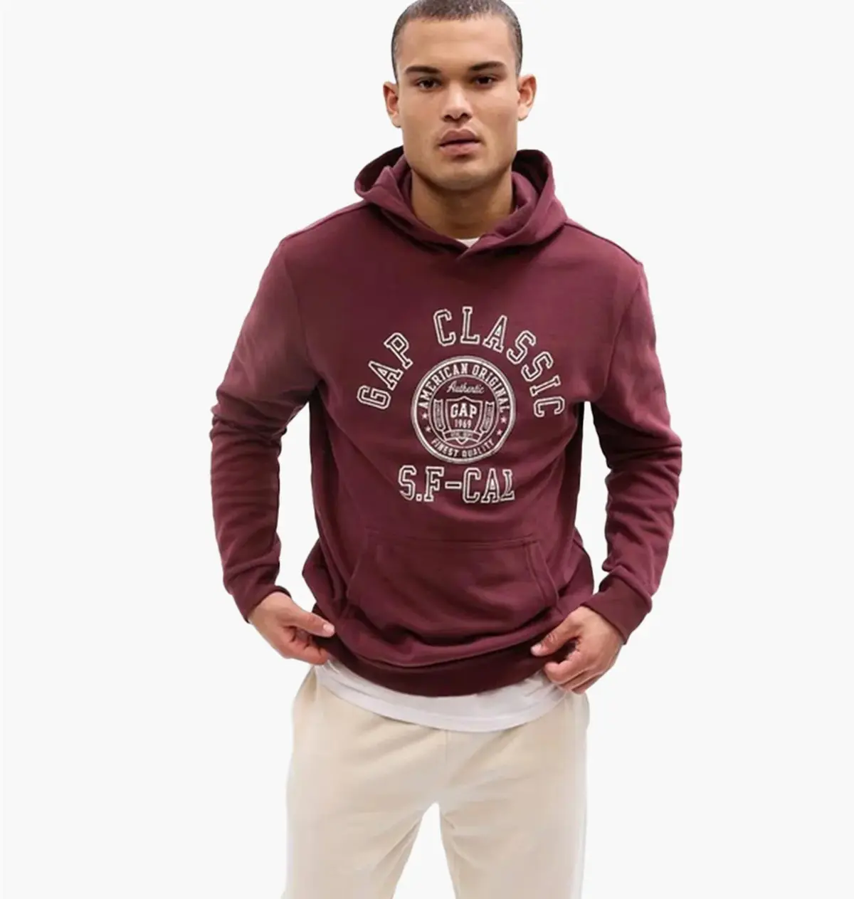 Кофта мужская Gap Gap Raglan Tee Xl Bordo