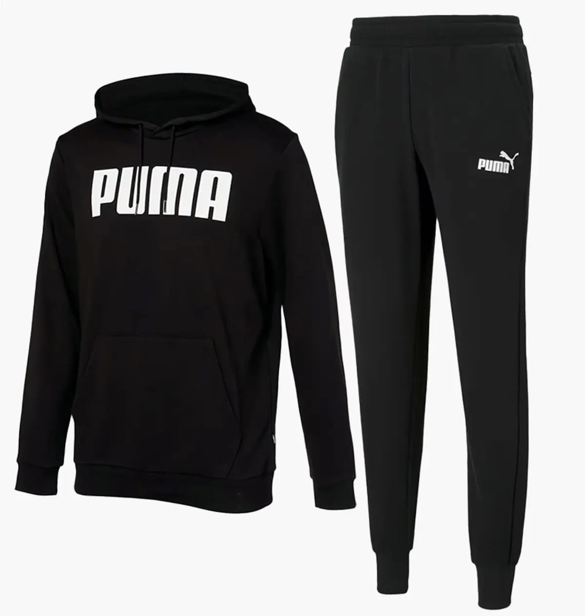 Спортивний костюм чоловічий Puma Essentials Logo Sweatpants & Hoodie Black