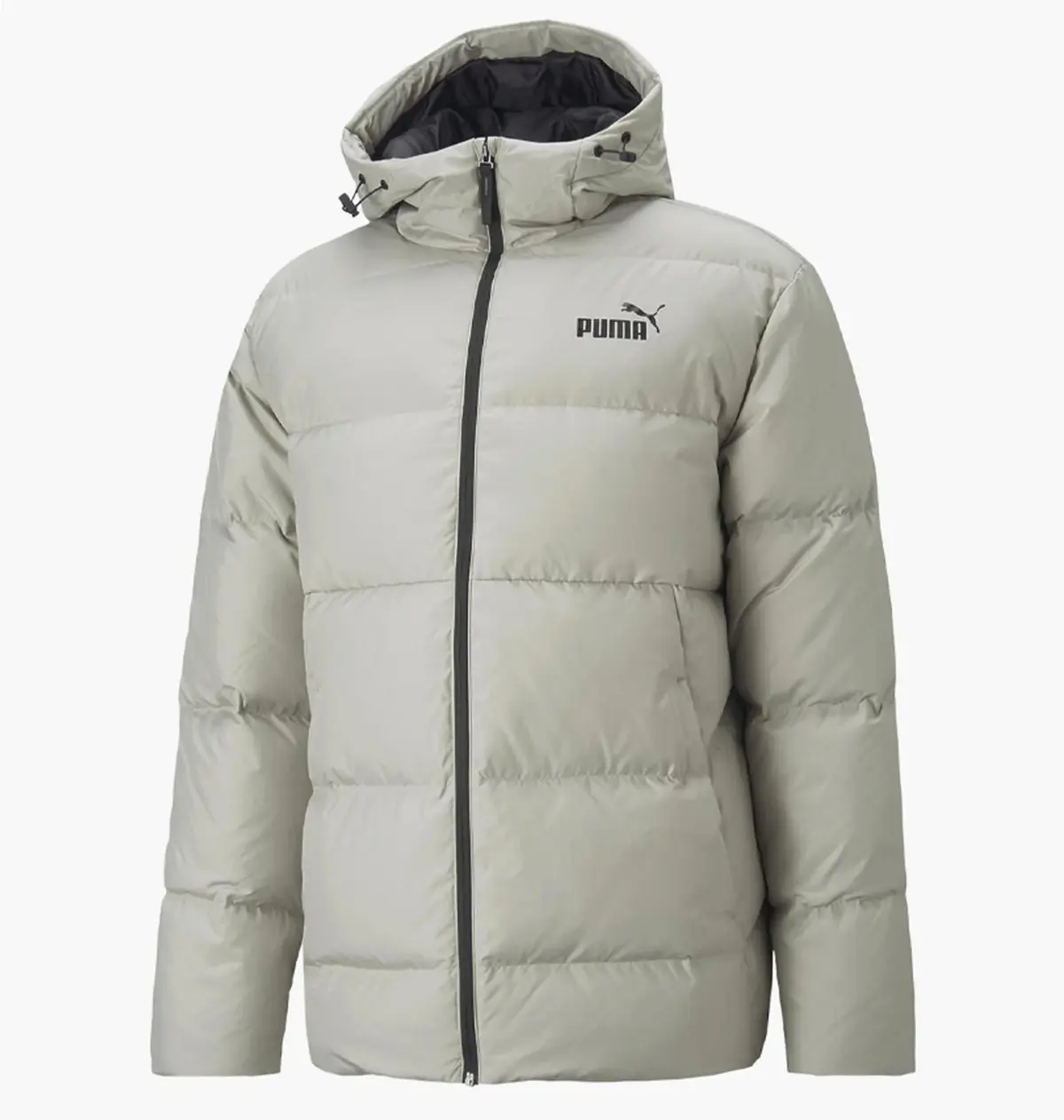 Куртка чоловіча Puma Hooded Down Puffer Pebble