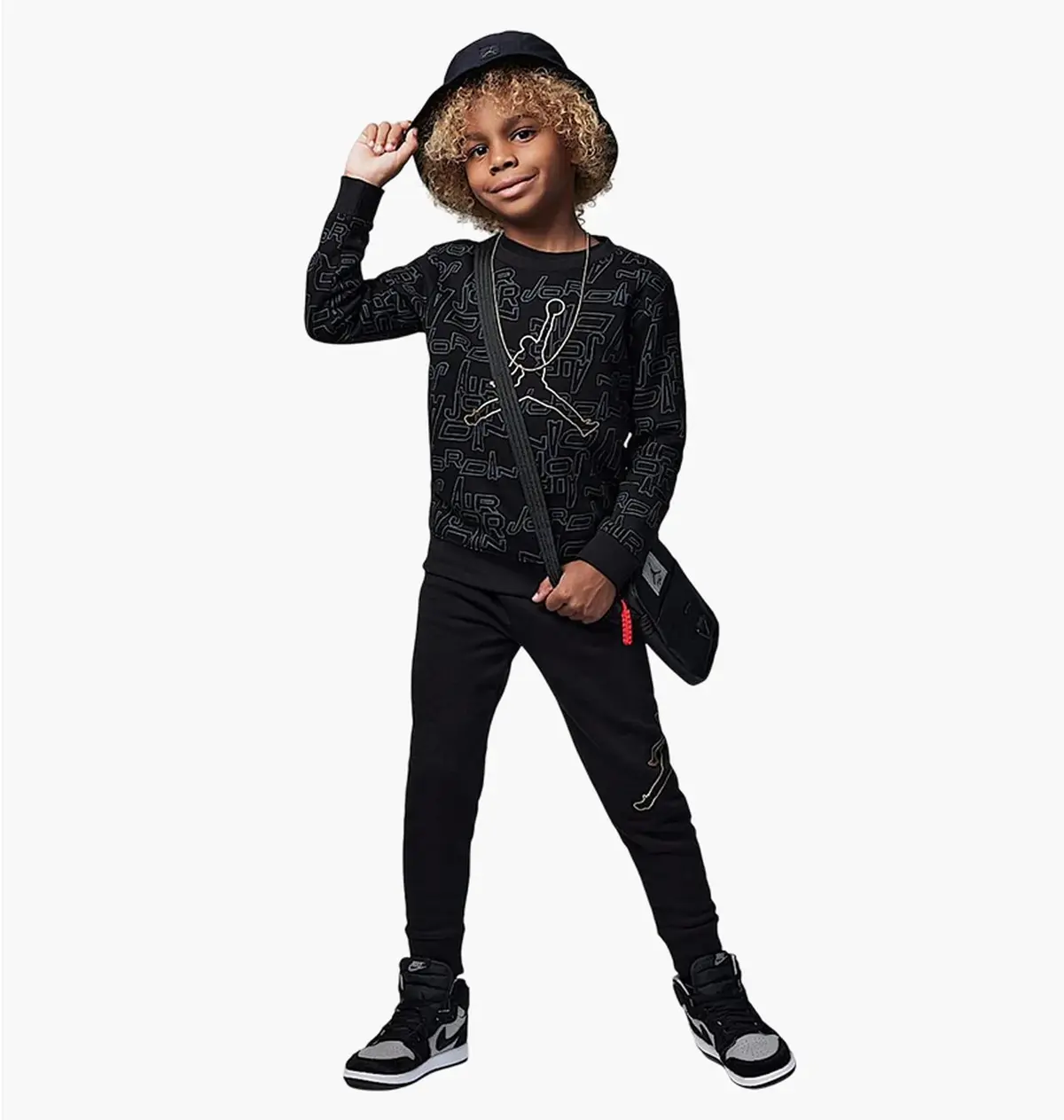 Спортивний костюм дитячий Jordan Take Flight B&G Black/Grey