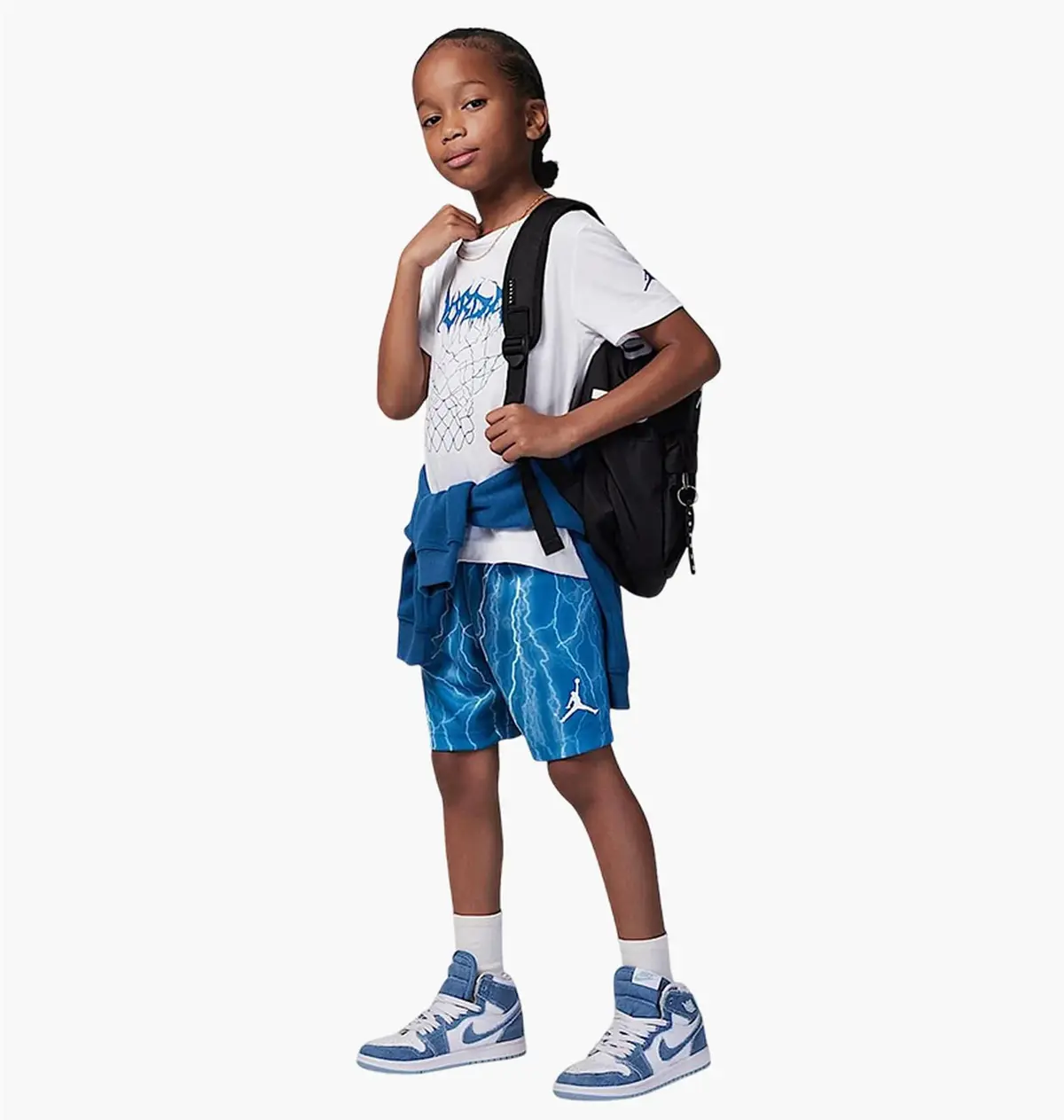 Спортивний костюм дитячий Jordan Mj Sport Mesh Aop White/Blue
