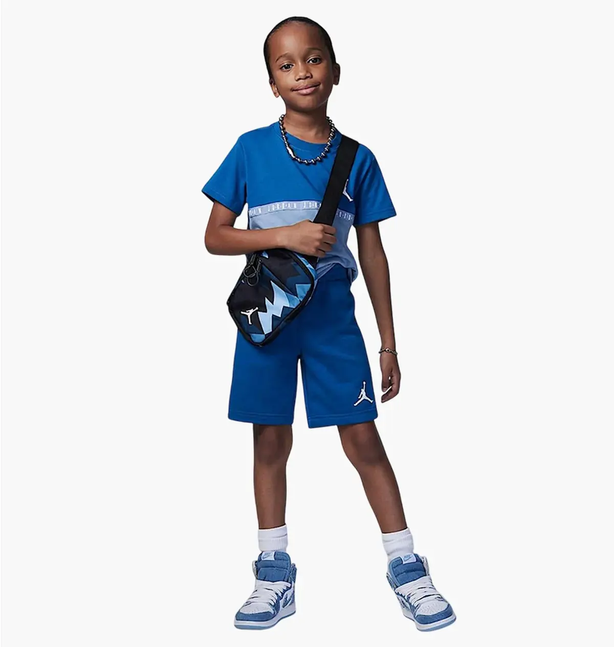 Спортивний костюм дитячий Jordan Jumpman Blocked Taping Jr Blue/Light Blu