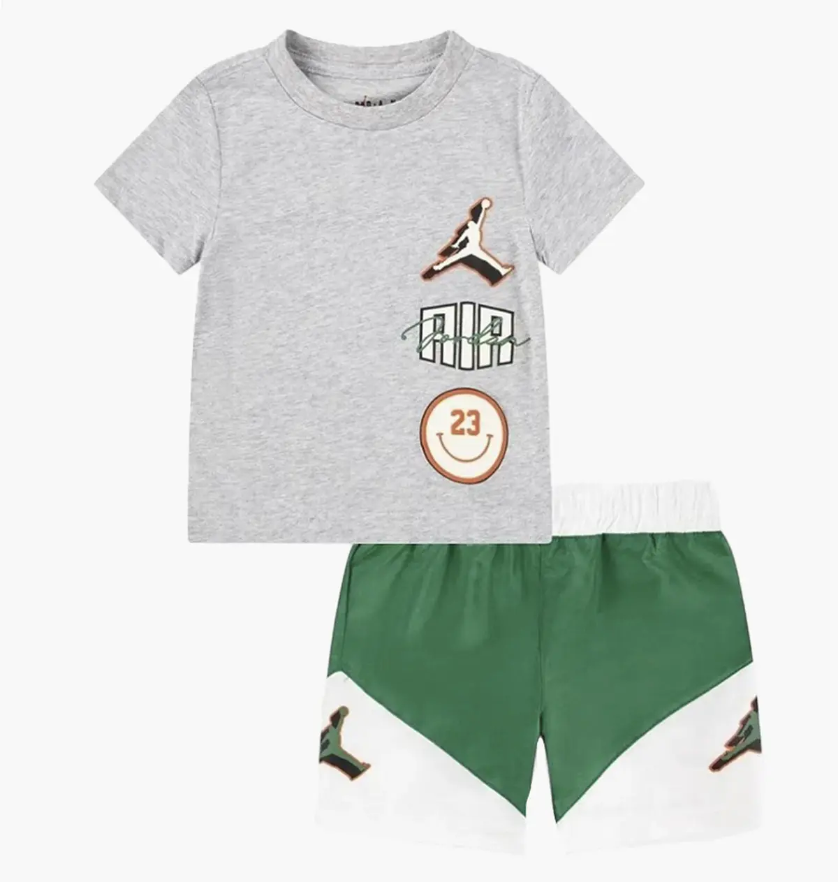 Спортивний костюм дитячий Jordan Stacked Play Short Grey/Green