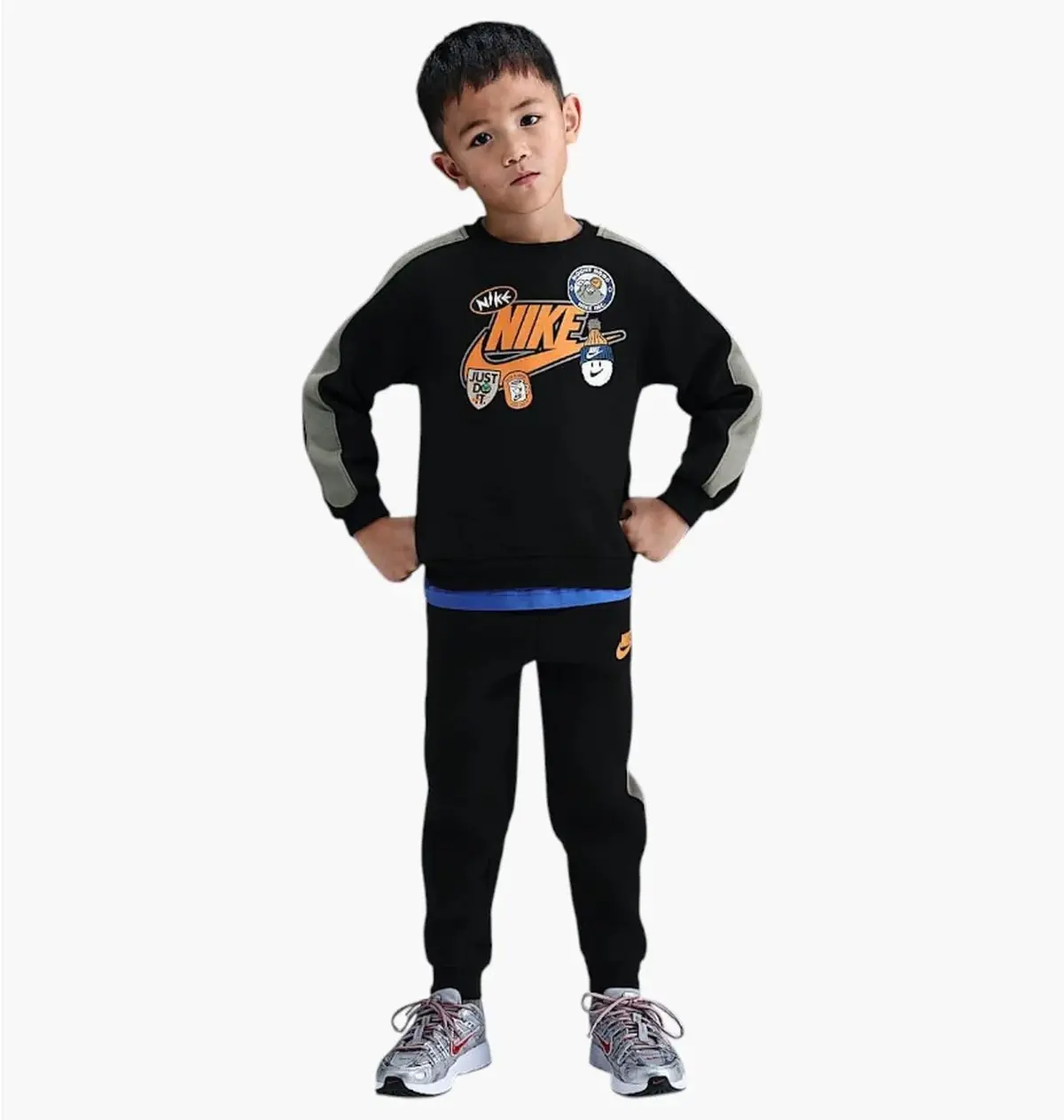 Спортивный костюм детской Nike Fleece Tracksuit Black/Grey
