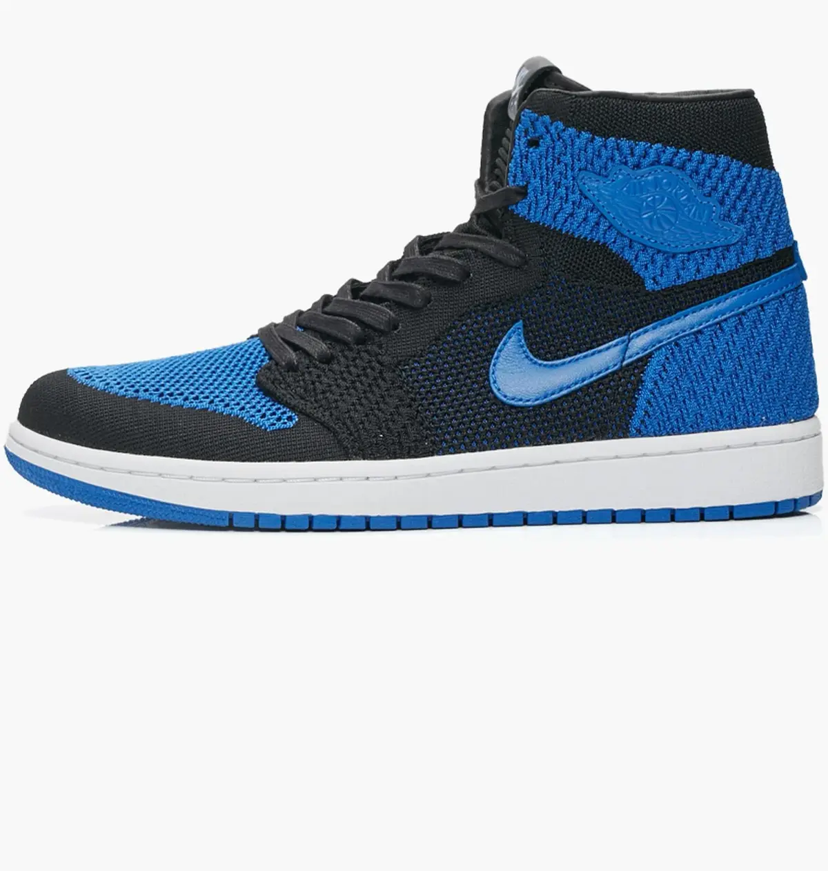 Кросівки чоловічі Jordan 1 Retro High Og Flyknit Black/Blue