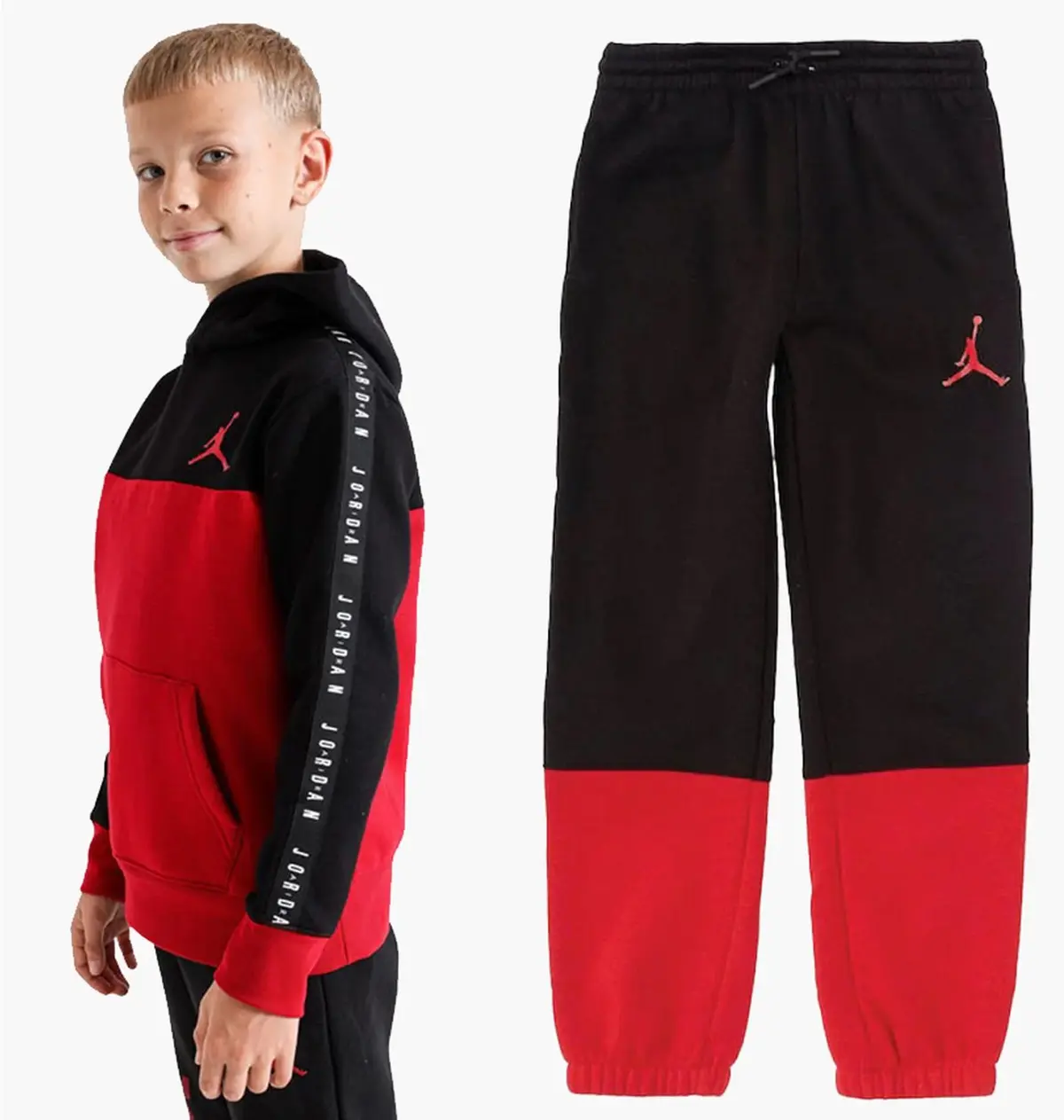 Спортивний костюм дитячий Jordan Jumpman Sustainable Black/Red