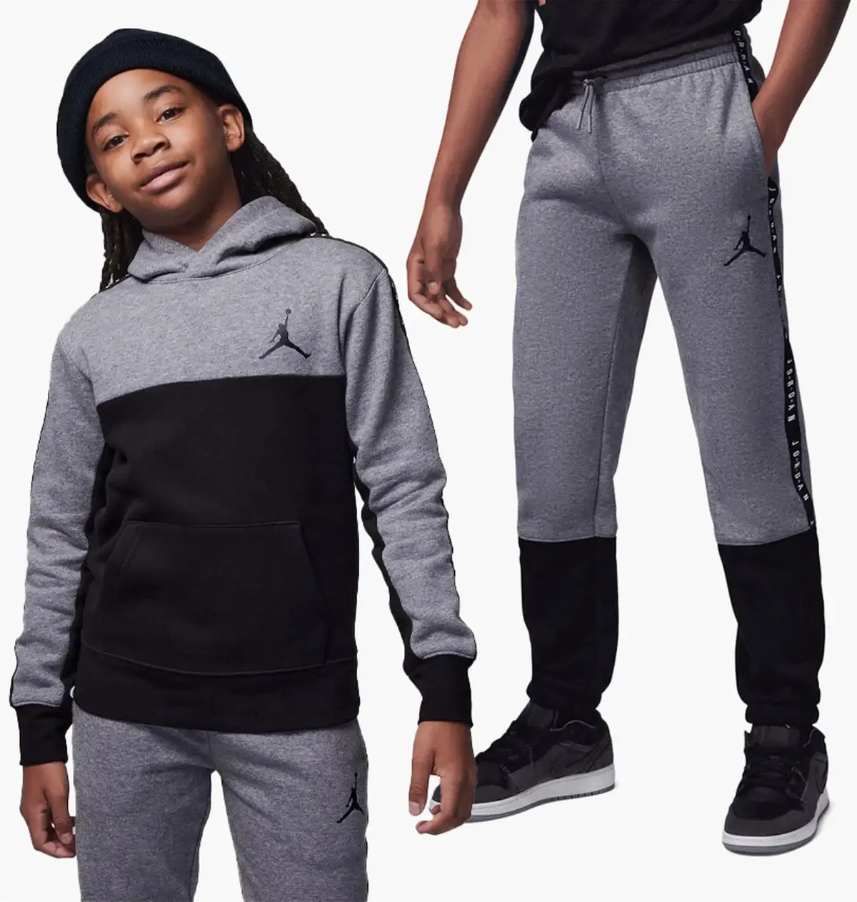 Спортивний костюм дитячий Jordan Grade School Sideline Fleece Grey/Black