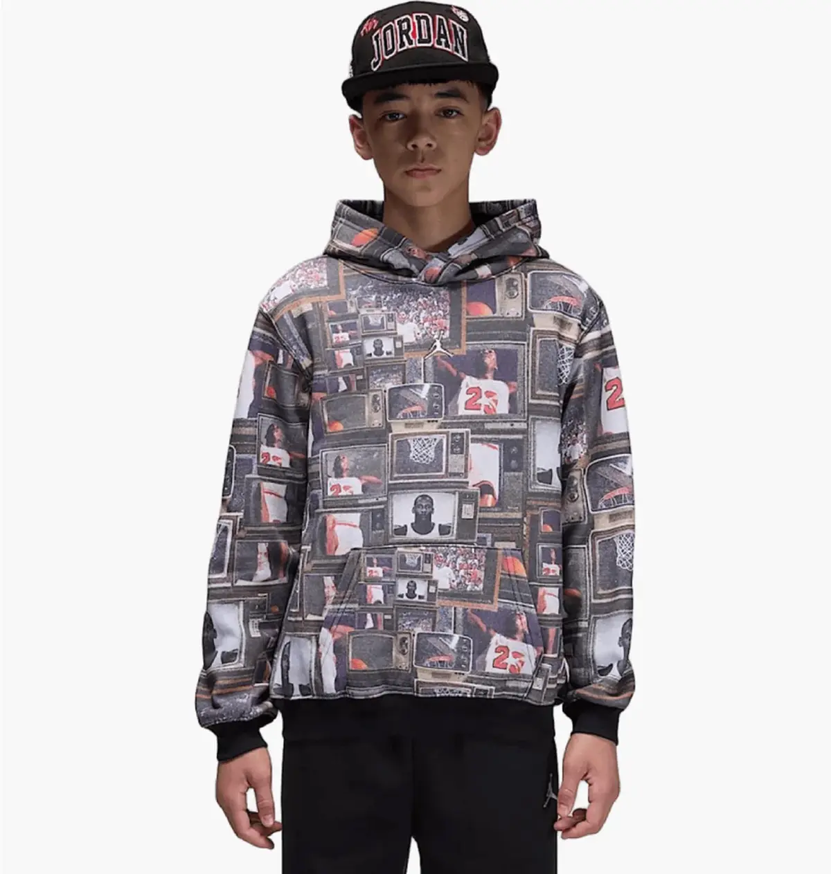 Светр дитячий Jordan Brkln Aop Flc Grey