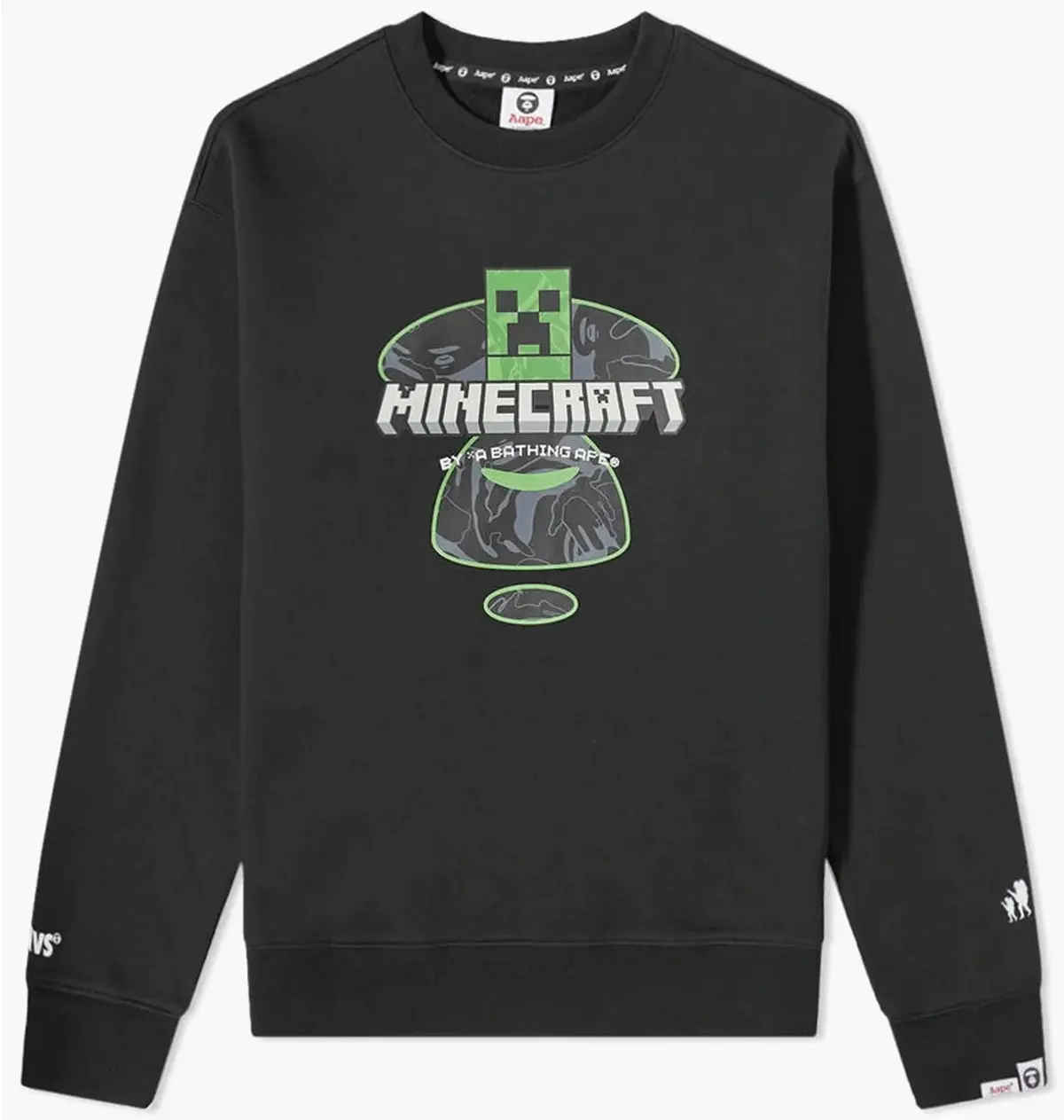 Кофта чоловіча Bape X Minecraft Logo Sweatshirt Black