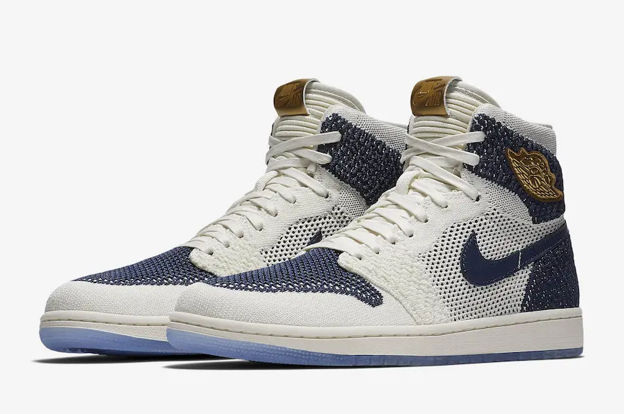 Кросівки чоловічі Jordan 1 Retro High Flyknit Derek Jeter Re2pect